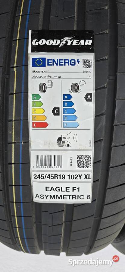 Goodyear Eagle F1 Asymmetric 6 24545R19 102Y XL podkarpackie Jaźwiny