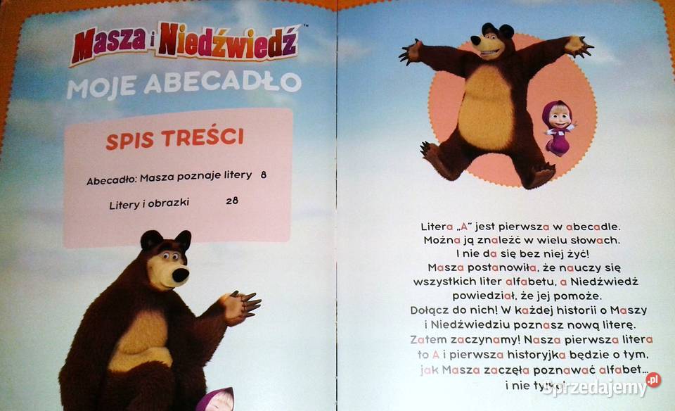 Masza i Niedźwiedź Moje Abecadło A 1 Kultura i Rozrywka Chełm