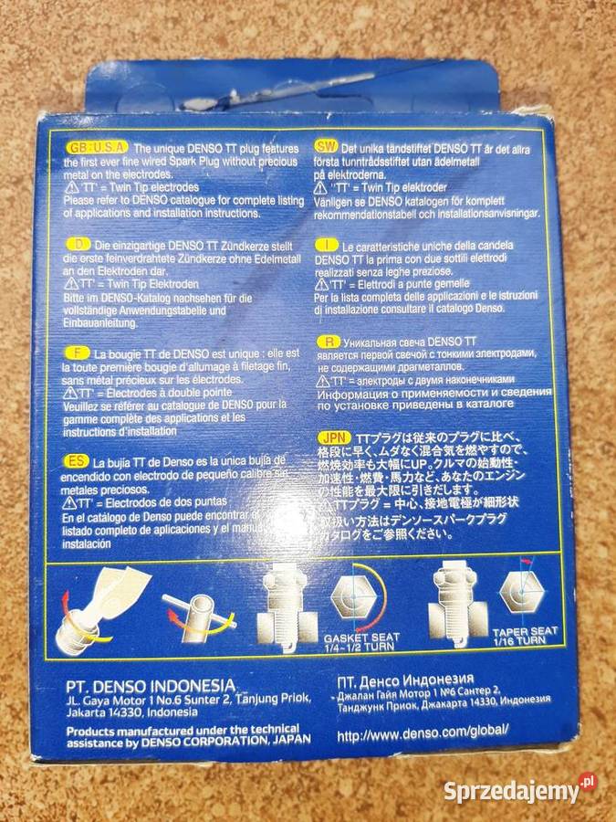 Świece zaplonowe Denso K20TT Łódź