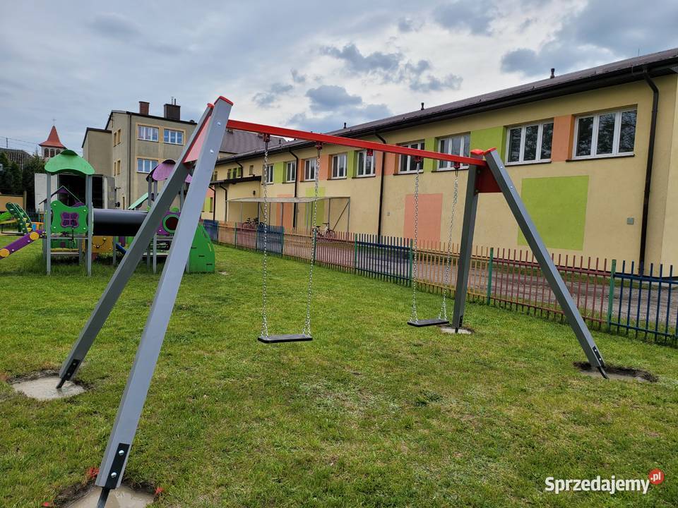 HUŚTAWKA Z CERTYFIKATEM NA PUBLICZNY PLAC ZABAW Marki