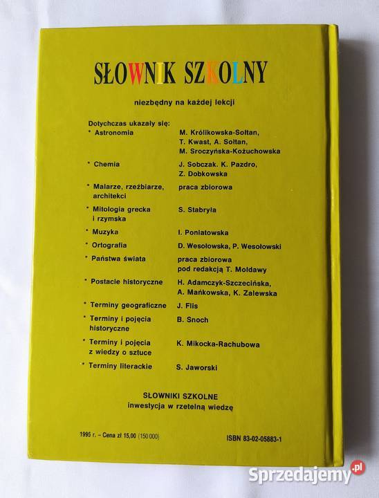 Słownik szkolny BIOCHEMIA Jan Fronk Jakub Ząbek podlaskie Hajnówka