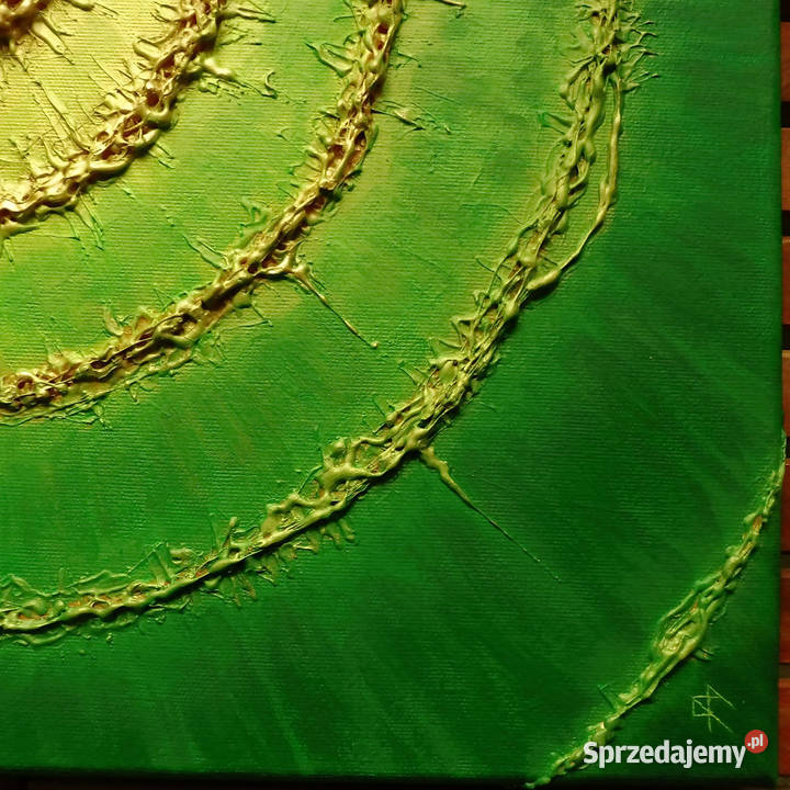 Obraz akryl płótno Złota spirala 5 50x50 Sieradz sprzedam