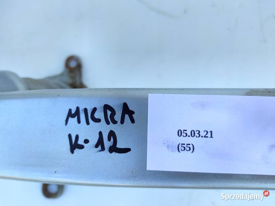 BELKA WZMOCNIENIE ZDERZAKA PRZÓD NISSAN MICRA osobowe Nowy Tomyśl