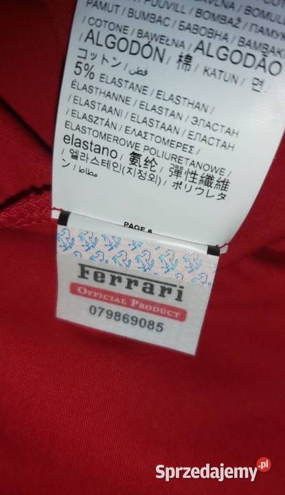 Ferrari Scuderia damska bluzka XL czerwony Lublin