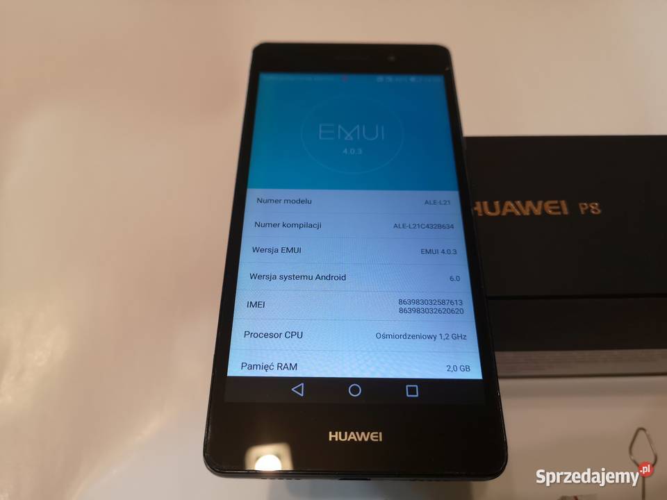Huawei P8 Lite ALEL21 Full Komplet Stan Sprawny Skomielna Biała sprzedam