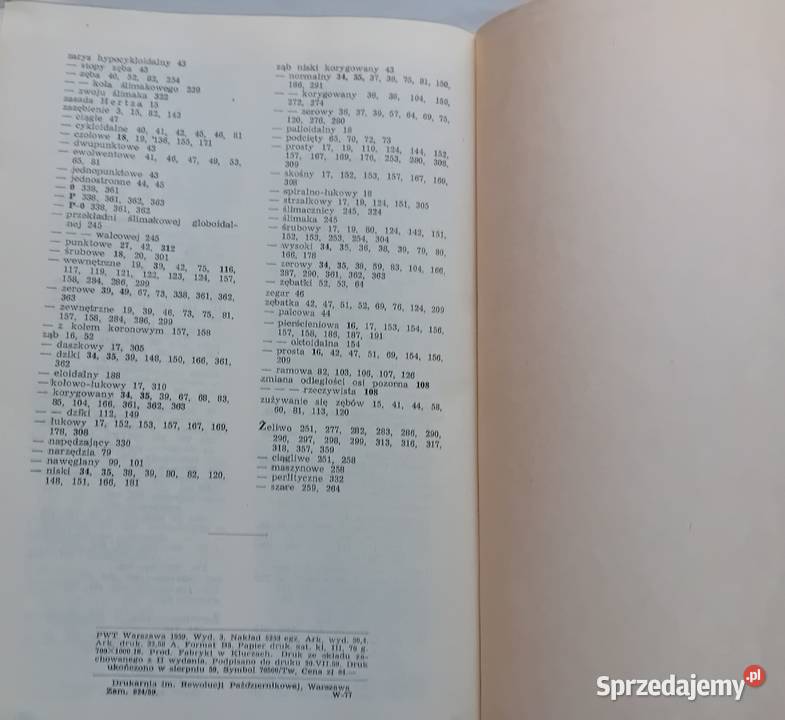 K Ochęduszko Koła zębate Tom 1 Konstrukcja PWT wielkopolskie