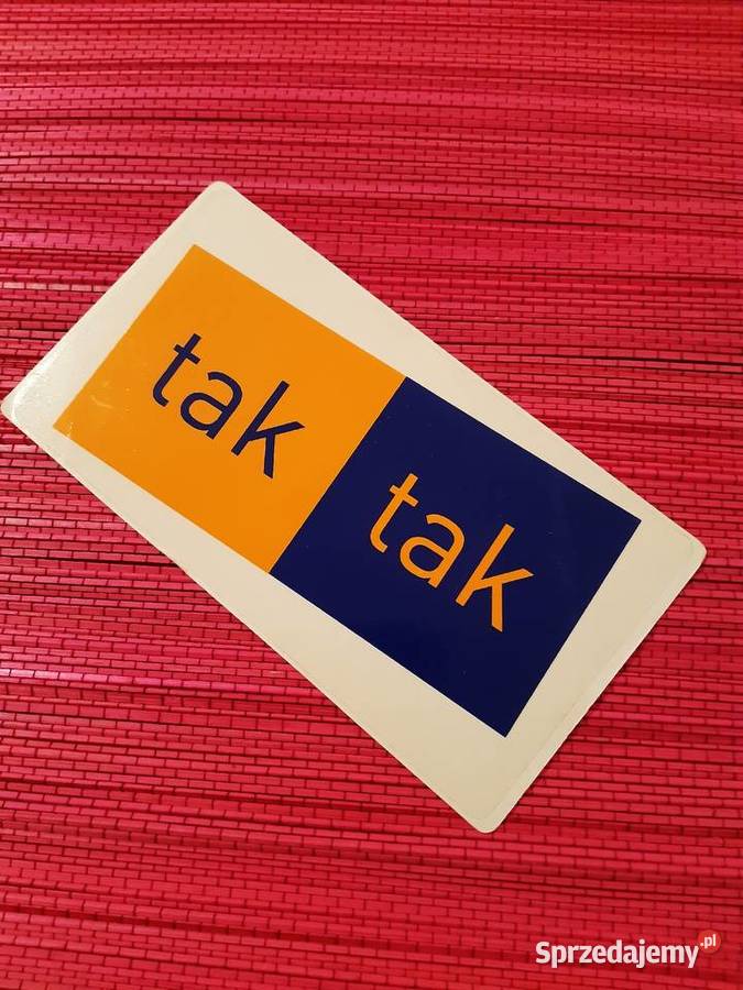 Naklejka Era Tak Tak kolekcjonera 4 sztuki zachodniopomorskie Koszalin