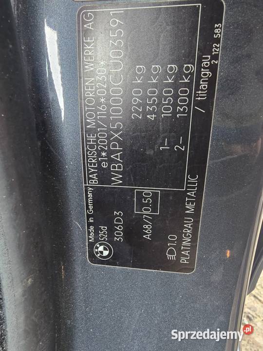 Bmw e61 kombi lift 07r centralny zamek Bolesławiec