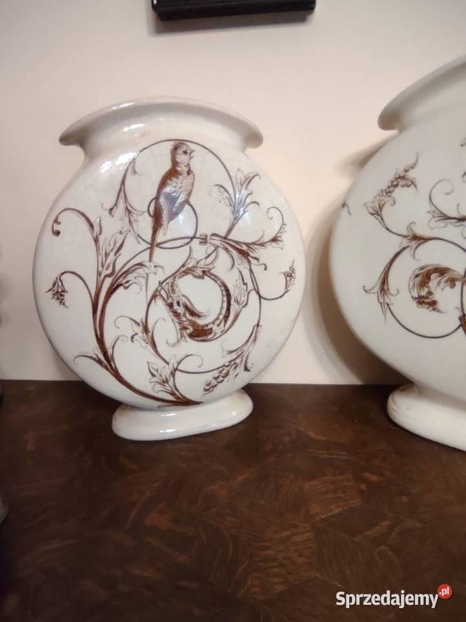 Dwa piękne duże wazony kominkowe Stara porcelana sprzedam