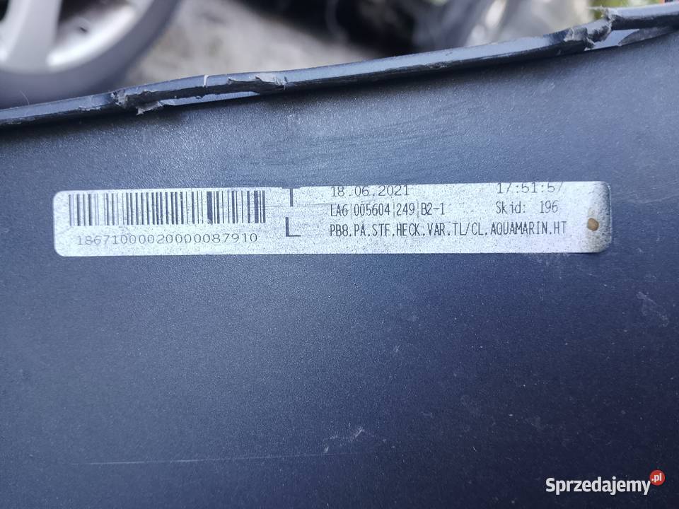 VW Passata B8 lift zderzak tył mazowieckie Warszawa