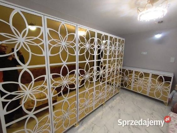 Szafa komoda złota złote lustra zestaw mebli Nowy Sącz