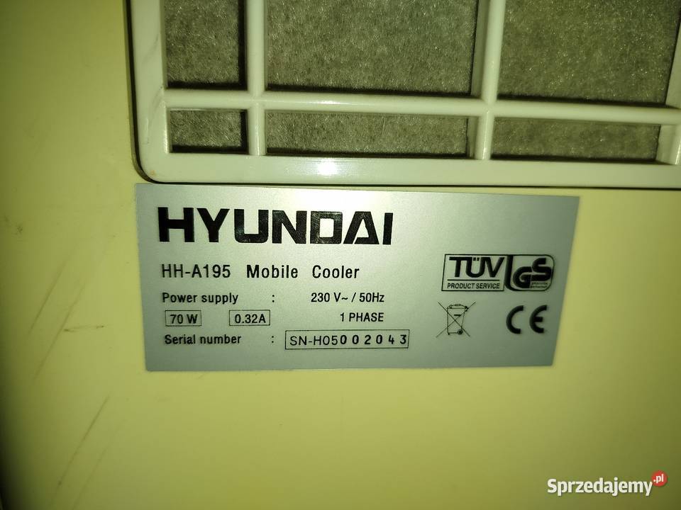 Klimatyzator przenośny Hyundai HHA125 Klimatyzatory Dzierżoniów