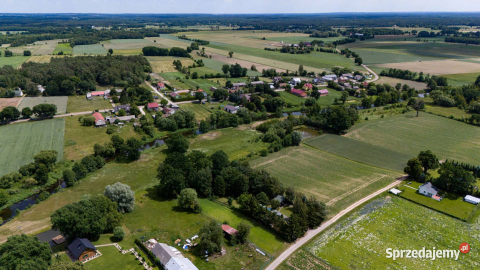 Wyjątkowa działka rzeką Wkrą 168 ha 200 m linii 190m