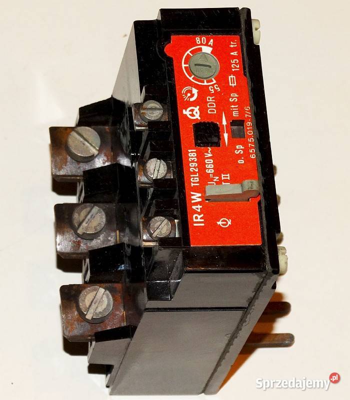 Przekaźnik termiczny silnikowy IR4W 660 V 125 A Gliwice