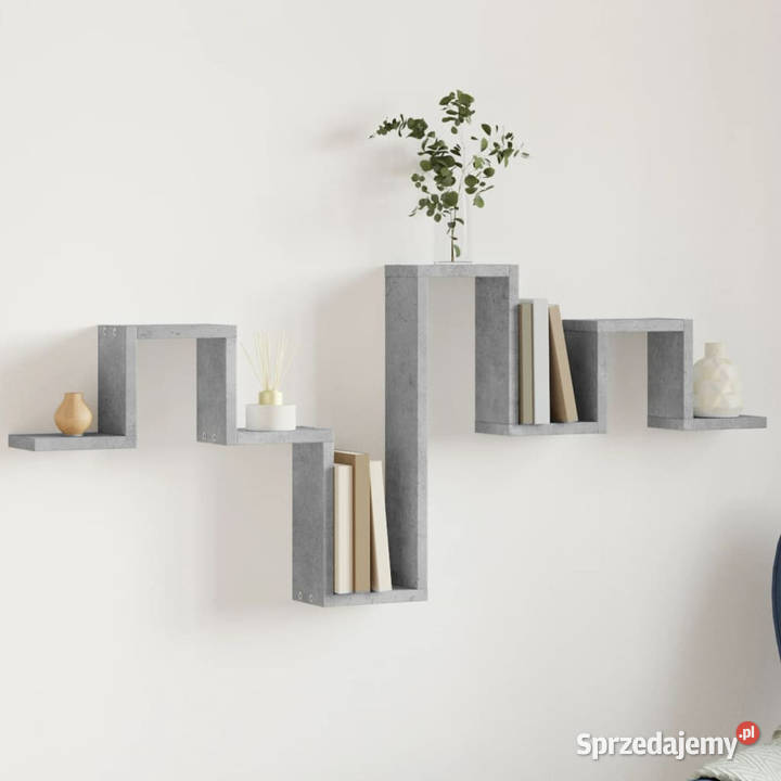 Półka wisząca szarość betonu 1045x10x43 WM840726 Warszawa