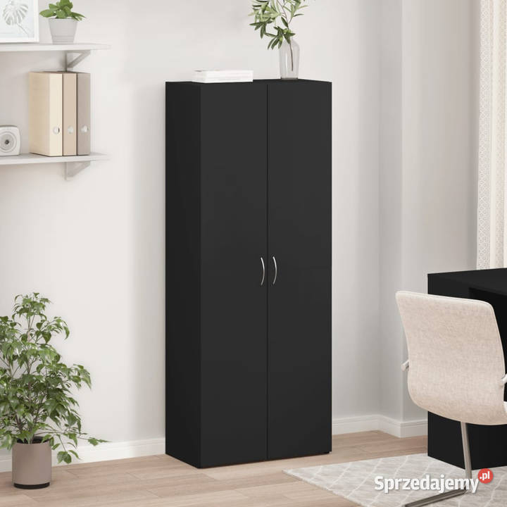 Szafka na dokumenty czarna 60x32x153 WM3276645 mazowieckie Warszawa