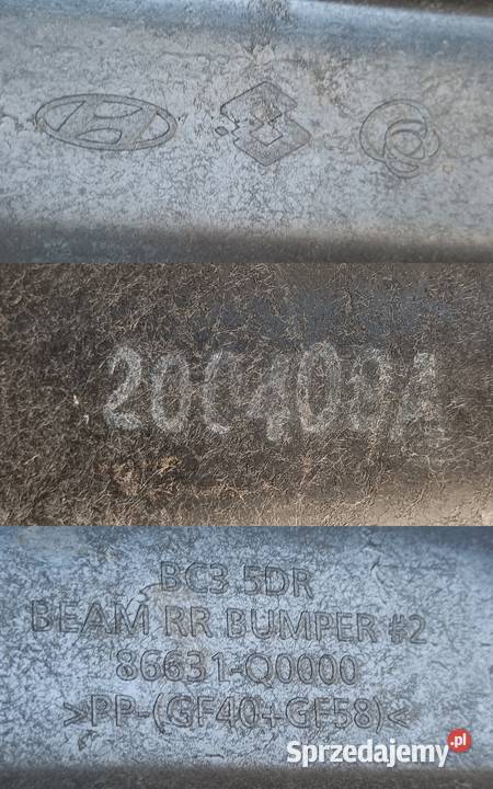 HYUNDAI I20 III 20 WZMOCNIENIE BELKA ZDERZAKA Pleszew