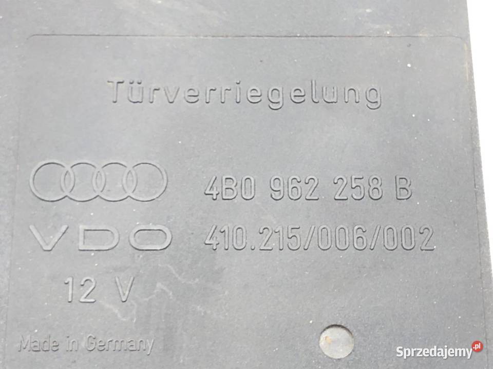 MODUŁ KOMFORTU AUDI A6 C5 4B0962258B osobowe sprzedam