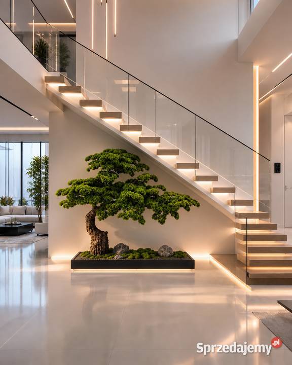 Sztuczne drzewko bonsai 165 x 200 nowoczesna Dekoracje i ozdoby Golkowice