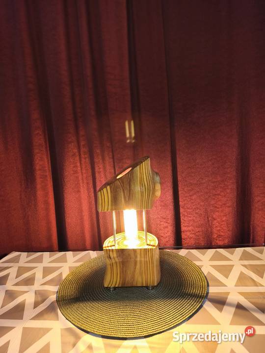 Lampka drewniana Lublin sprzedam