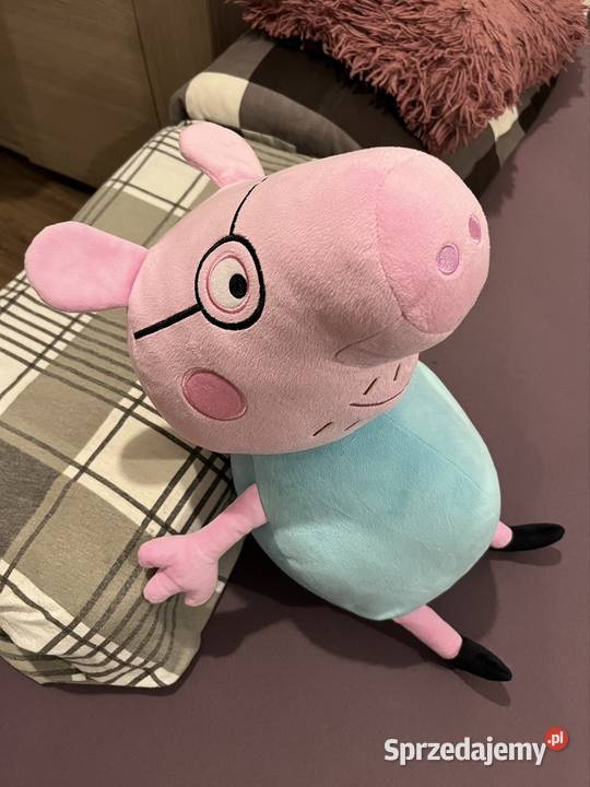 Duża świnka maskotka tata PEPA Ruda Śląska