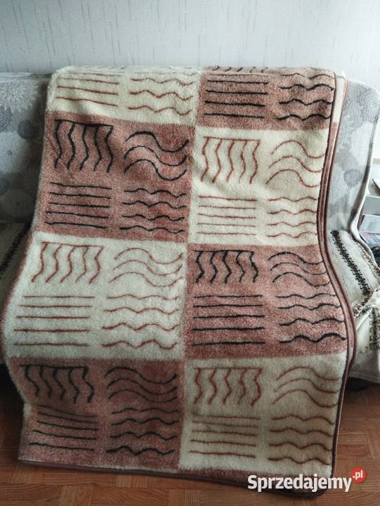 Narzutakoc wełniany Okazyjnie Rozmiar 200x220 Głogów sprzedam