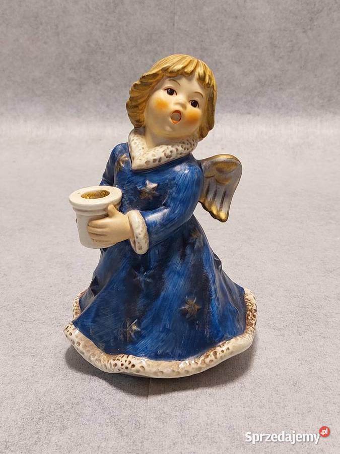 GOEBEL Anioł HX328 1966 Figuralna Pozytywka Porcelana i szkło