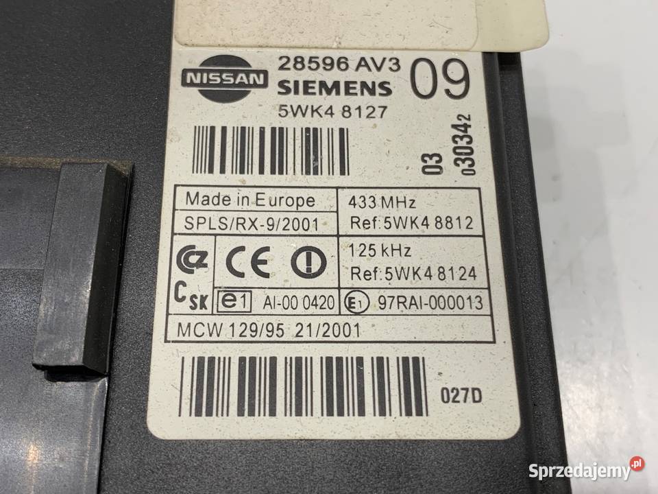 MODUŁ KOMFORTU NISSAN PRIMERA P12 5WK48127 Części samochodowe sprzedam