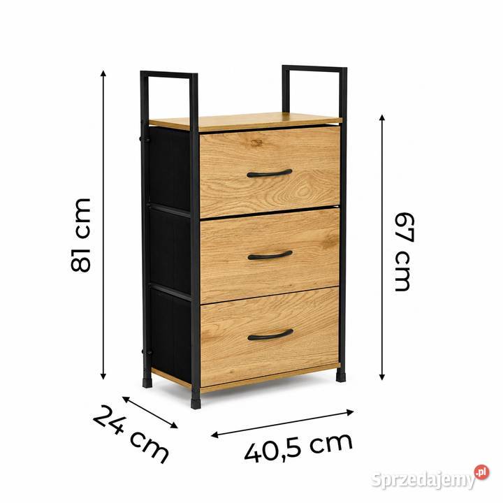 Komoda z 3 szufladami 59cm