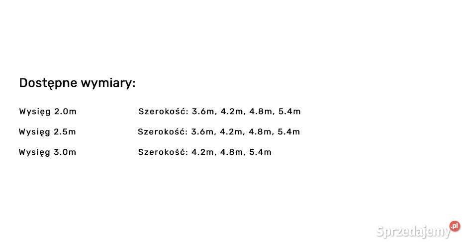 Markiza Palermo 42m x 25m Pawilony i namioty wielkopolskie Poznań sprzedam