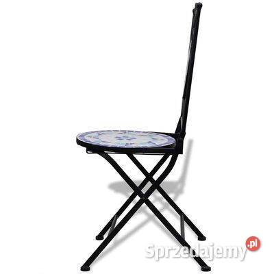 Składane krzesła bistro 2 ceramiczne