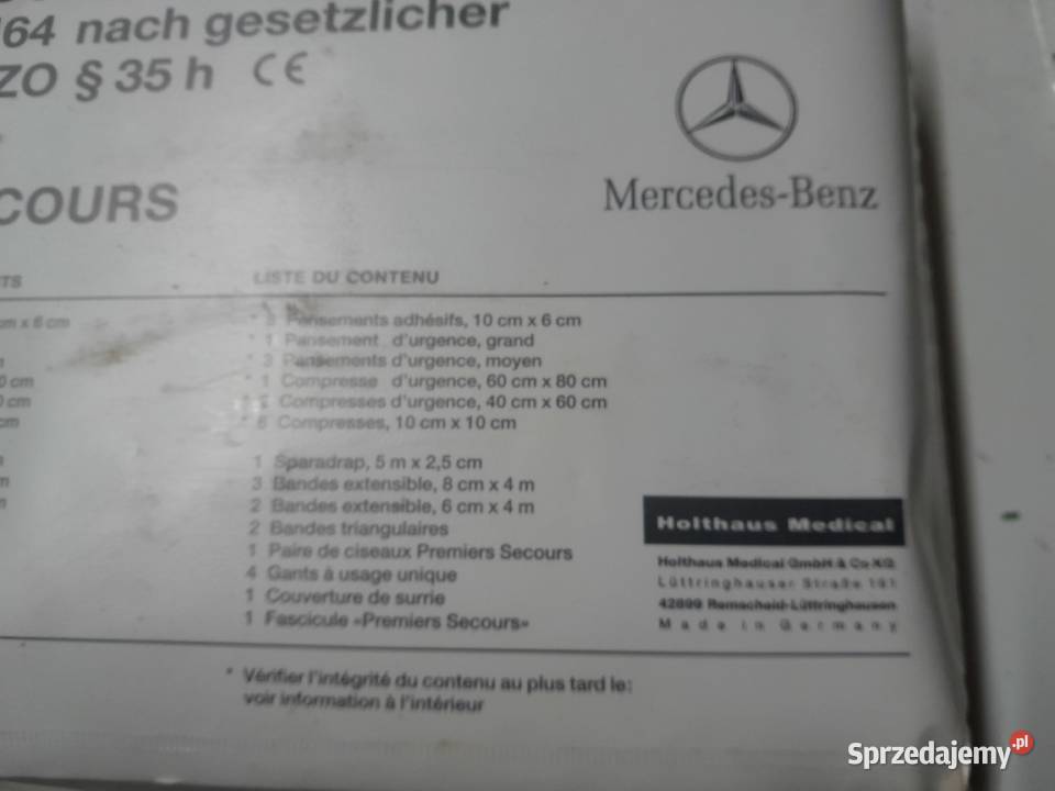 Apteczka oryginał Mercedes W210 Radzionków sprzedam