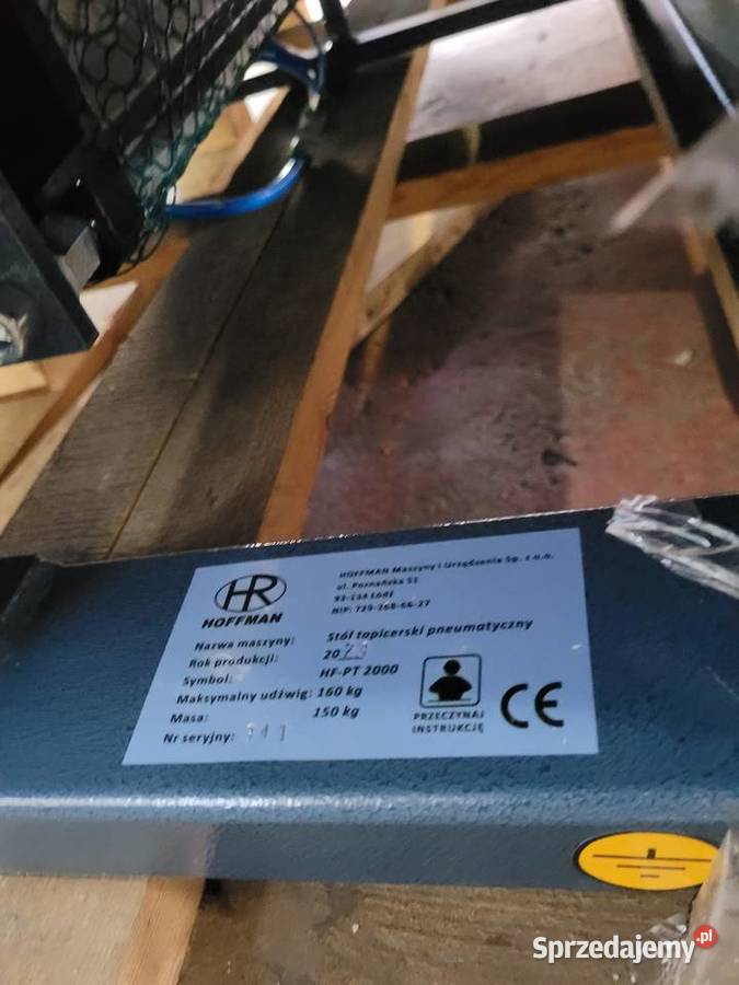 Stół tapicerski pneumatyczny Hoffman polska