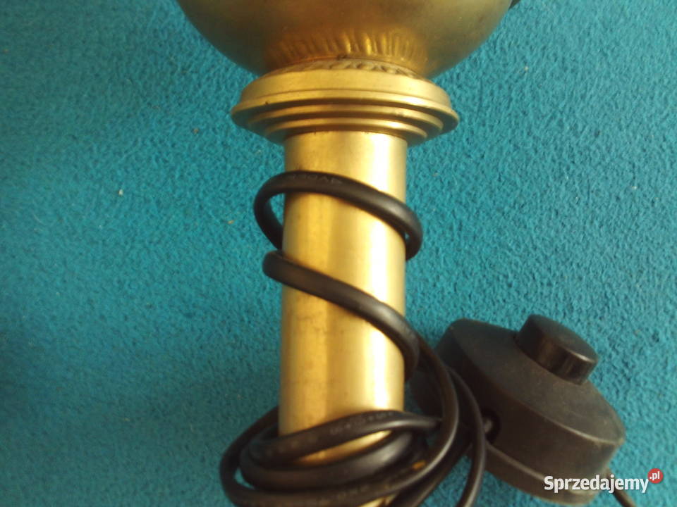 Duża mosiężna lampa cudeńko wielkopolskie sprzedam