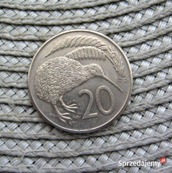 Nowa Zelandia 20 Centów 1981r Numizmatyka Kalisz