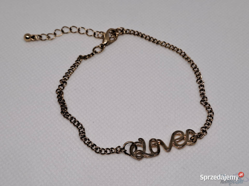 Bransoletka metalowa LOVE Warszawa