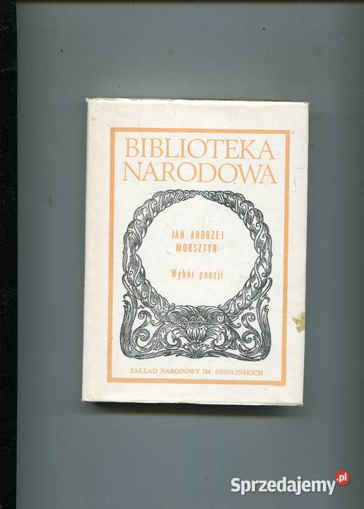 Wybór poezji Morsztyn twarda z obwolutą Pozostałe zachodniopomorskie Szczecin