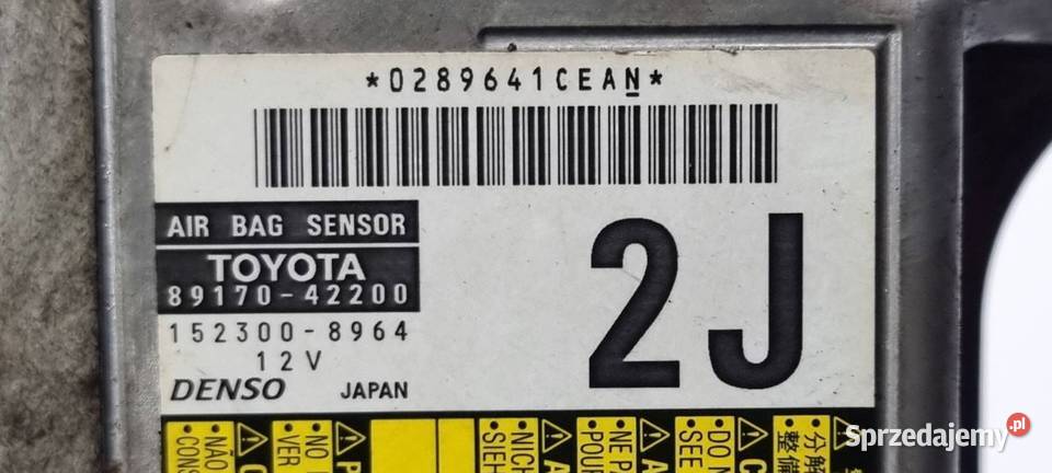 MODUŁ sterownik poduszek AIRBAG TOYOTA RAV4 III Lipno