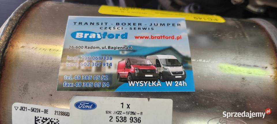 KATALIZATOR FORD TRANSIT JK215K224BE 2538936 mazowieckie Radom sprzedam