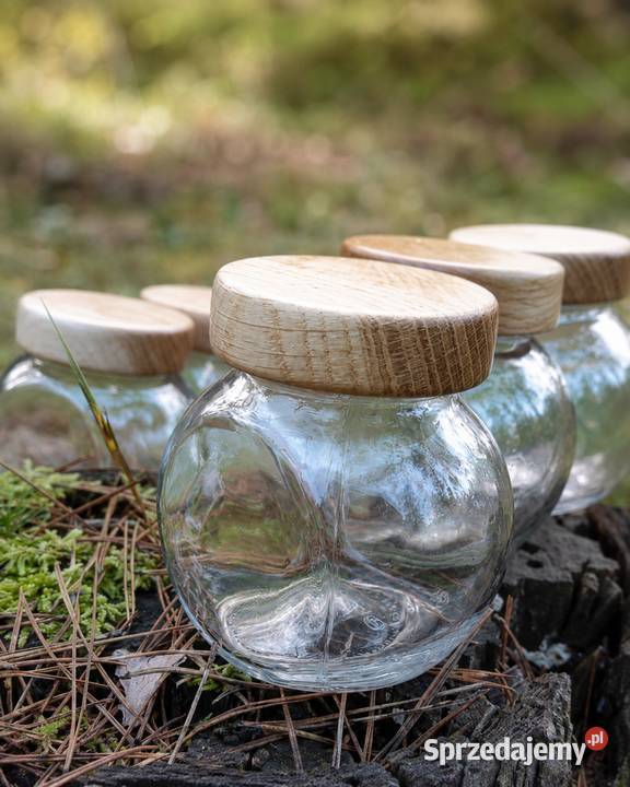 dębowy przyprawnik handmade 6 słoikówręcznie