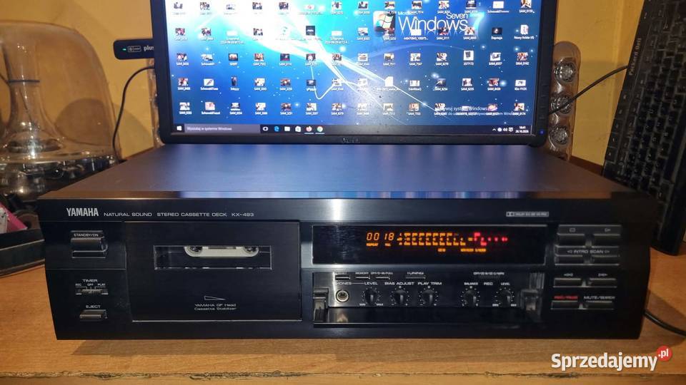 Magnetofon kasetowy Yamaha KX493 idealny stan Warta
