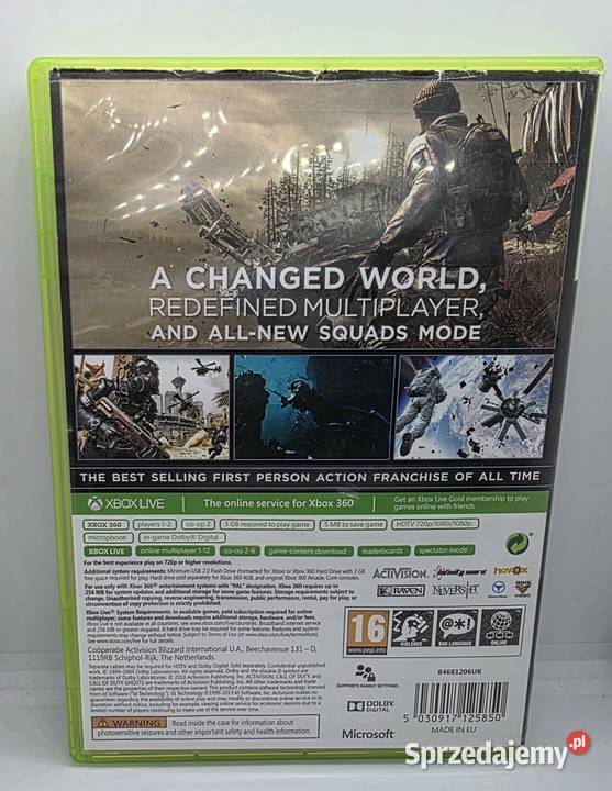 Gra Call of Duty Ghosts Xbox 360 Elbląg sprzedam