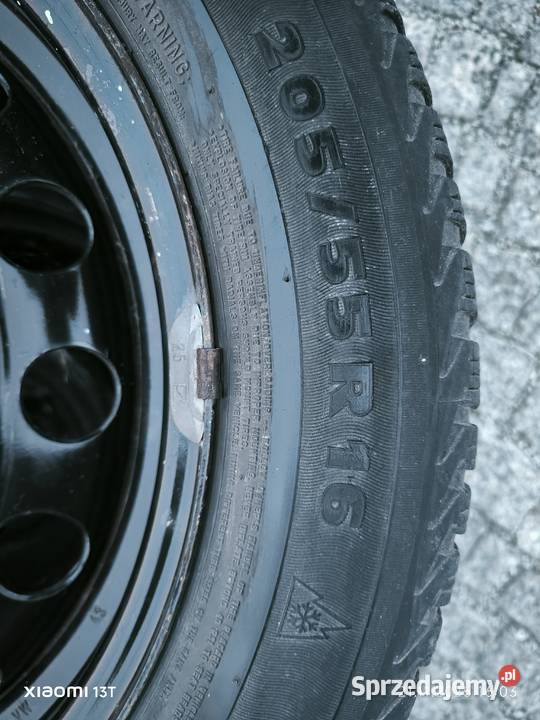 Opony zimowe Michelin 205x55x16 Opony Brzeg sprzedam