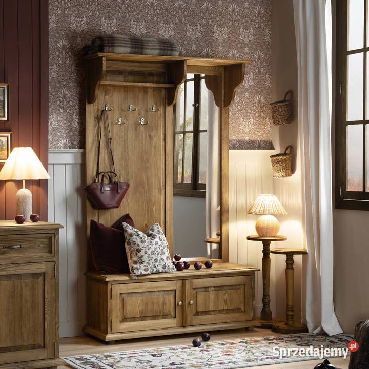 Woskowana garderoba drewniana GAB 02 Maków Podhalański