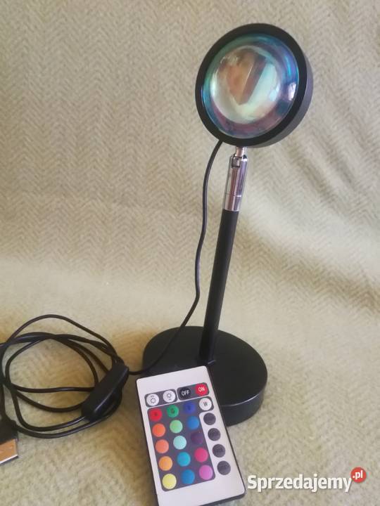 Lampka zachód słońca projektor LED RGB Sunset Lampki biurkowe Szczecin