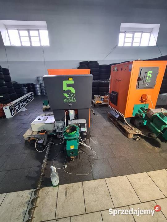 Piec na Trociny 50 kw Zrębka Owies Pestka Wióra stal Kożuchów sprzedam