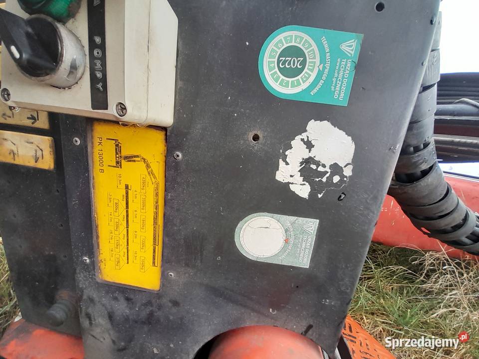 HDS Palfinger PK 13000B żuraw samochodowy Rok produkcji 2001 Pozostałe Bydgoszcz
