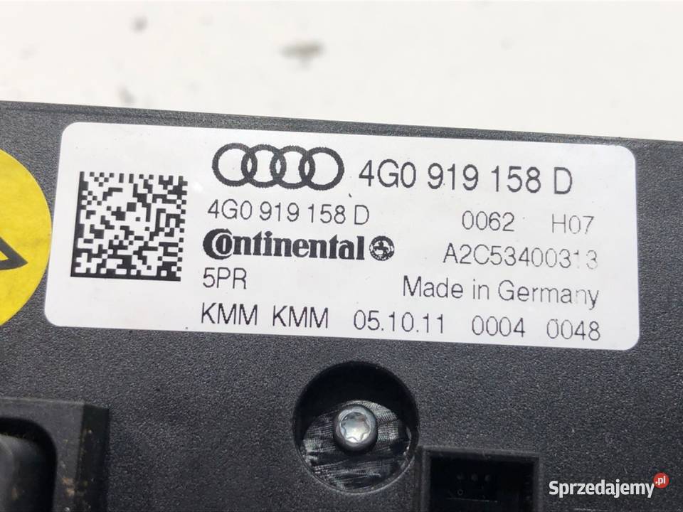 PANEL STEROWANIA NAWIEWU KLIMATYZACJI TYŁ AUDI