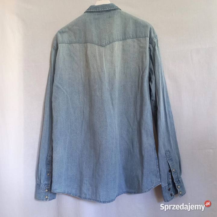 Koszula męska Jeans r L40 Slim Fit NOWA niebieski