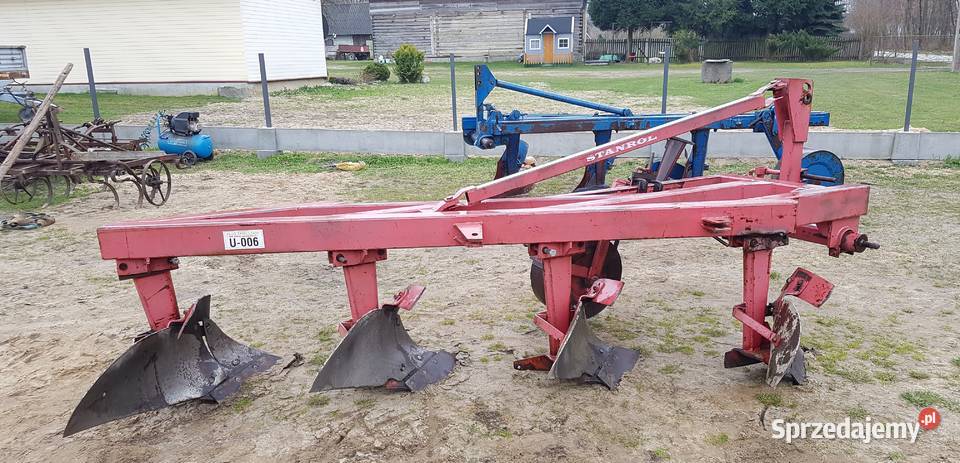 Pług zagonowy Duży 4skibowy 70 wysoka słupica Dąbrowa Tarnowska